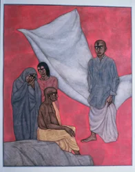 Ressurreição - o real e o irreal, 1996 (wc no papel)